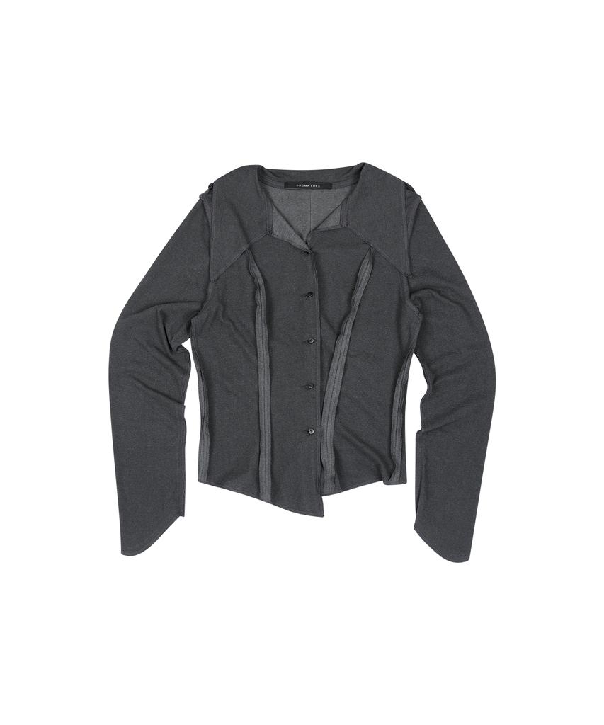 Dogeumaegseu Deconstructed Shirts Dark Gray