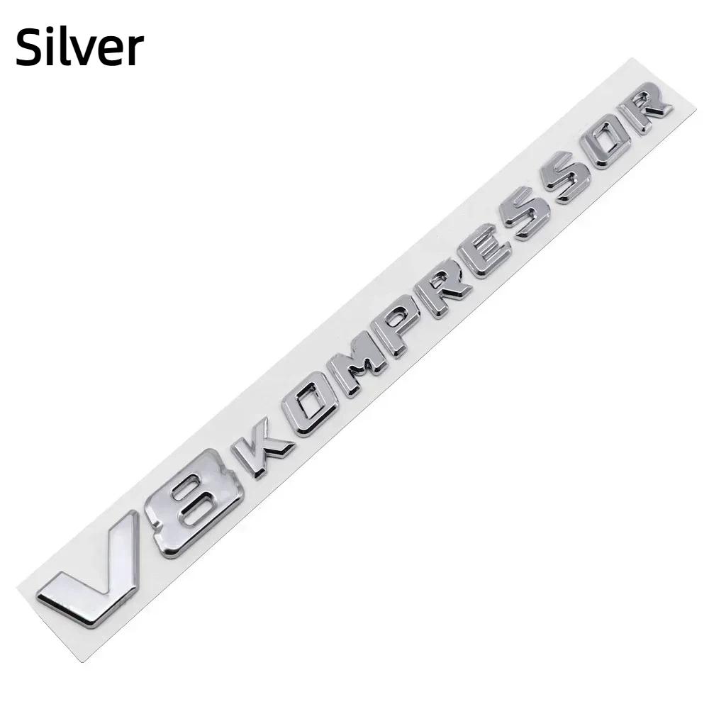 V6 V8 V12 KOMPRESSOR Car Emblem Rear Trunk Badge Sticker for M-ercedes B-enz W212 W213 W204 W205 W168 W176 CLK GLA G63 G500
