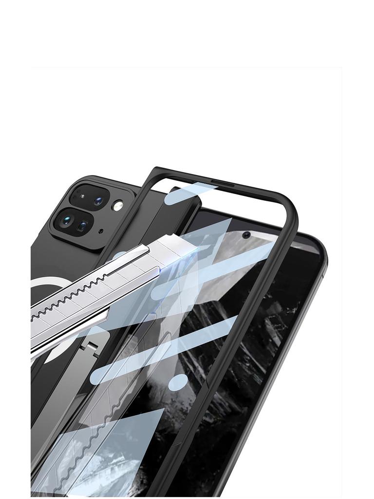 Magnetic Frosted Hard Case for Google Fold2 with Wireless Charging & Anti-Fall Protection