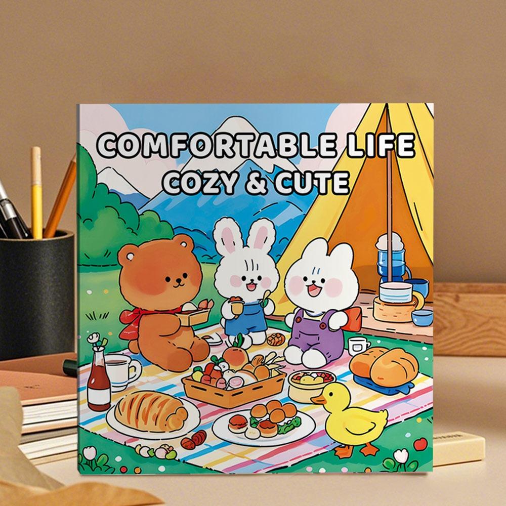 Stress Relief Graffiti Painting Book Cartoon Paperback Montessori Drawing Toy  for Adults And Teens