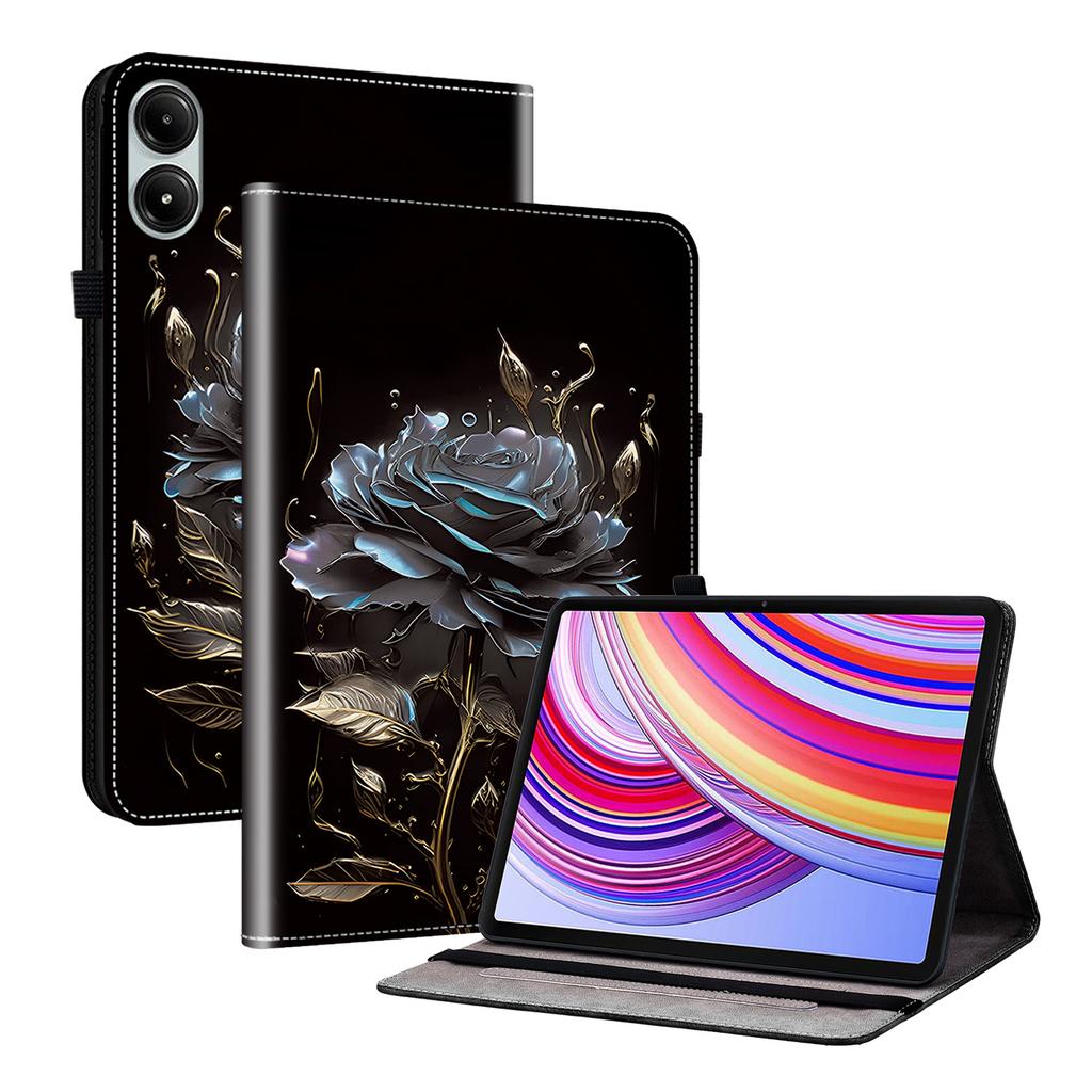 Für Xiaomi Redmi Pad Pro/Redmi Pad Pro 5G/Poco Pad Hülle mit Kartenfächern PU-Leder Ständer Tablet-Hülle