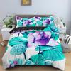 Watercolor Flowers King Queen Duvet Cover Colorful Blooming Floral Bedding Set For Teen Adult Plant 2/3pcs Polyester Quilt Cover