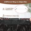 Water ripple fish thread extension wig fiber heat-resistant wig natural and comfortable suitable for daily wear by girls