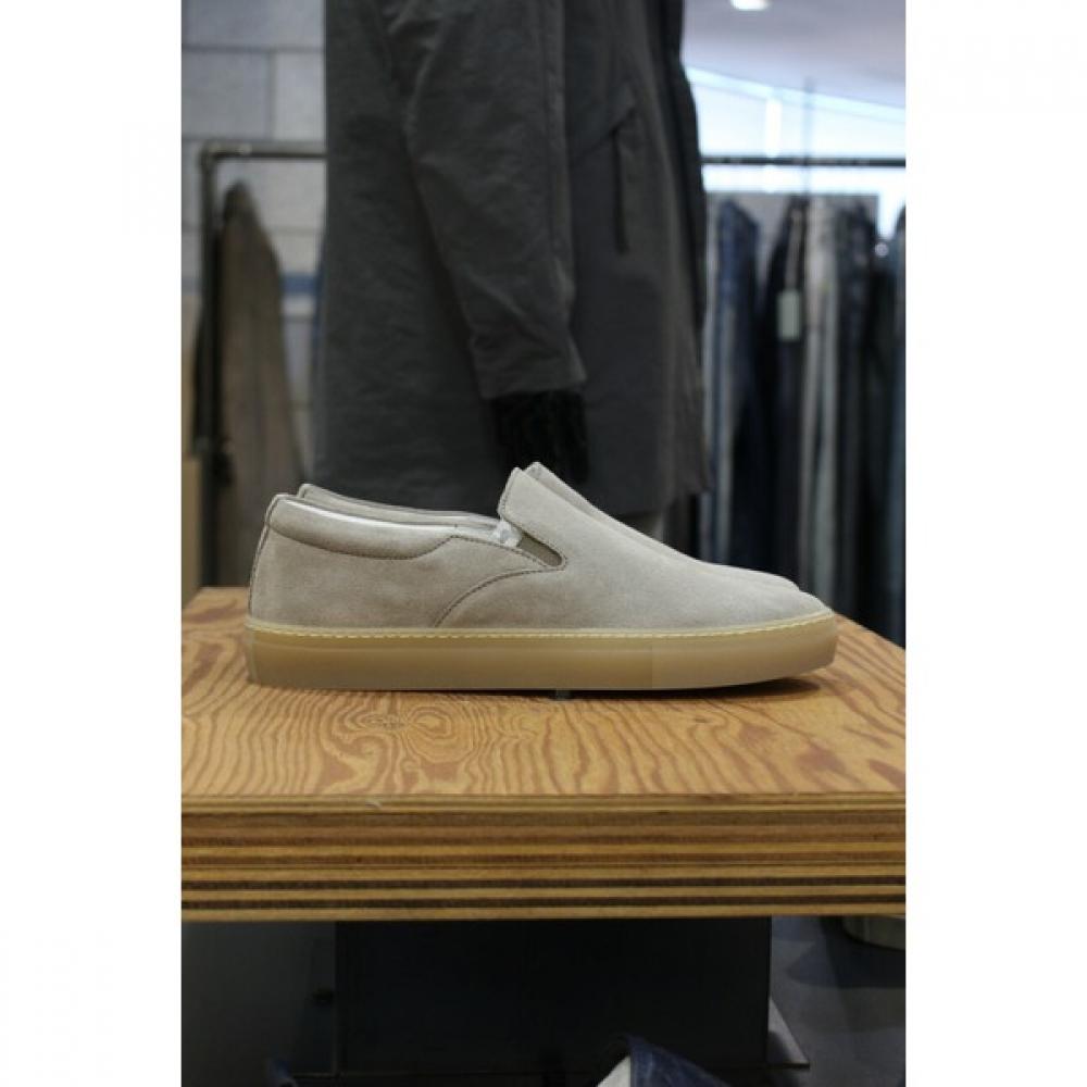 Pani Calle Mario Italy Import Cowhide Suede Gray Banding Slip On F qFo01gr