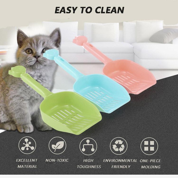 1pc Cat Litter Shovel Pet Cleaning Tool Plastic Scoop Cat Sand Cleaning Products Toilet For Dog Cat Clean Feces Supplies Random