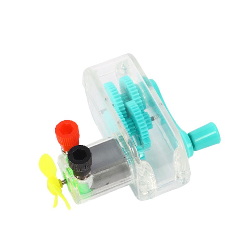 Hand-Crank Generator with Detachable Fan Blades for Middle School Science Experiments