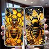 QT8 Art Bees Cartoon Phone Case for Motorola Moto G14 G31 G32 G34 G73 G71 G72 G24 G84 G85 G62 E32 E22S G7 E7 Play Plus Power