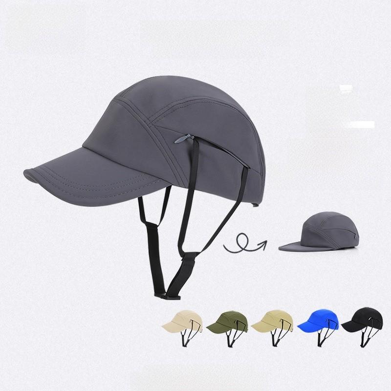Summer Sun Protection Baseball Cap With Adjustable Chin Strap For Outdoor Cycling And Surfing