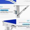 Jundingying 1.2m Folding Aluminum Table Set with 2 Stools