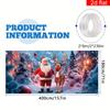 2D flat banner 1 large Christmas polyester garage door banner cartoon snow Santa sika deer pattern