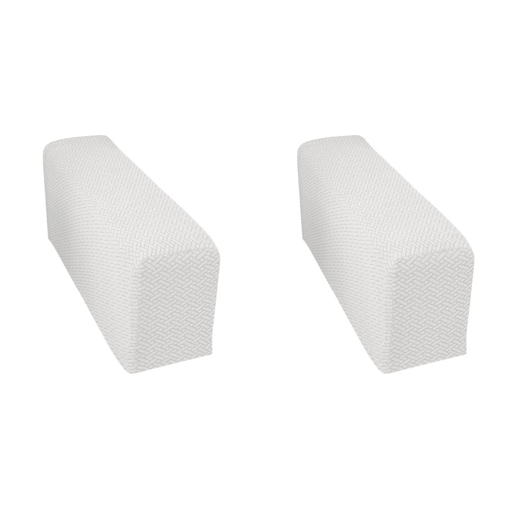 2Pcs 90x25x20cm Checkered Stretchy Stretch Fit Couch Arm Protector Washable Armrest Chair Covers Anti Slip Furniture Protector