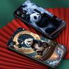 Cartoon Anime Panda Cute Phone Case For Xiaomi Redmi Note 15 14 13 12 12S 11E 11 11S Pro Plus 4G 5G Black Soft TPU