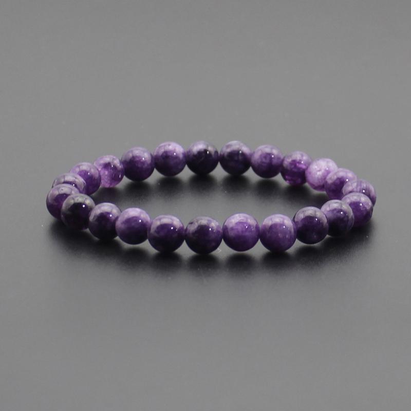 Beaded Bracelet 8mm Natural Stone Beads Black Onyx Lava Tiger Eye Agate Quartz Healing Energy For Women Men Yoga Chakra Jewelry