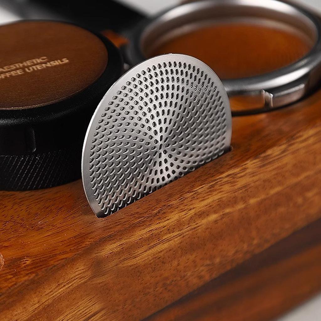 Practical 51/58.5mm Coffee Strainer Double Mesh Coffee Filter for Rich Aroma and Taste in Home Kitchens or Cafes