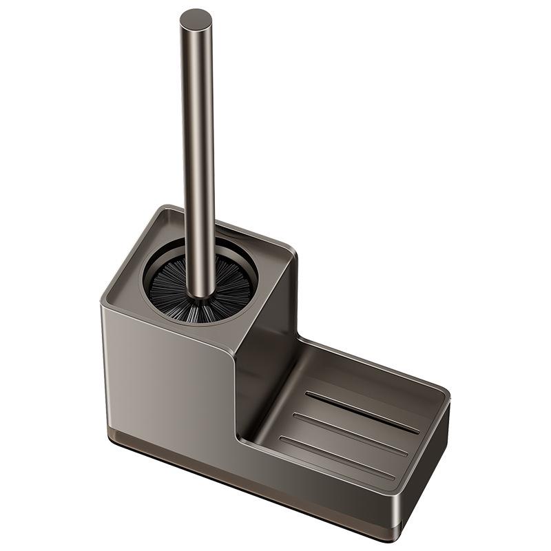 Nástěnná sada WC kartáče bez vrtání s čističem spár