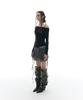 OJOS Strap Flatseam Long Sleeve Top / Black