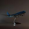 New 1/160 Airplane Korean Air 747 B747-8 Airline Civil Airliner Model LED Light Landing Gear 47CM Plane Model Gifts Display