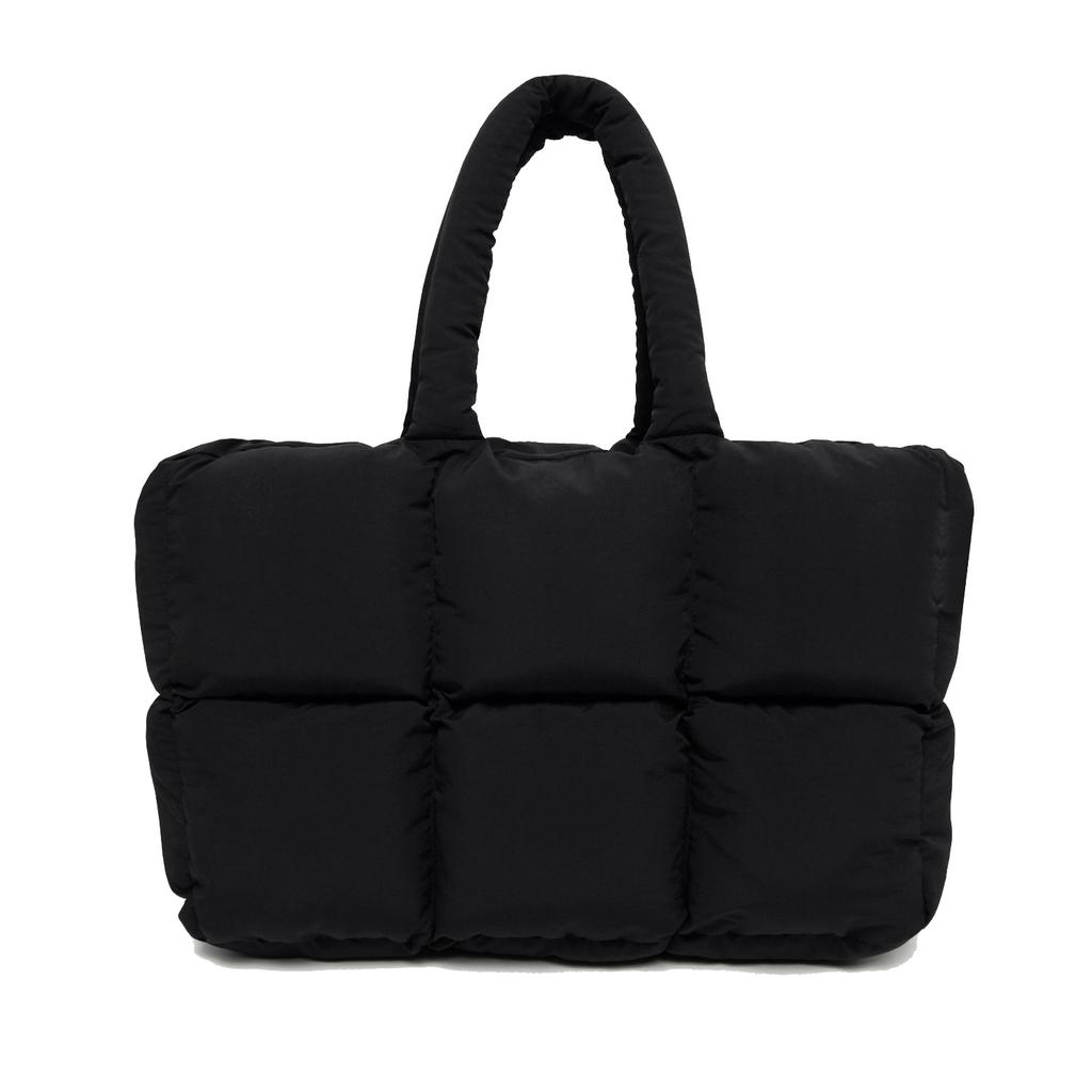 Puffy Tote Bag for Women Large Quilted Puffer Cloud Handbags Lightweight Soft Trendy Shoulder Satchel