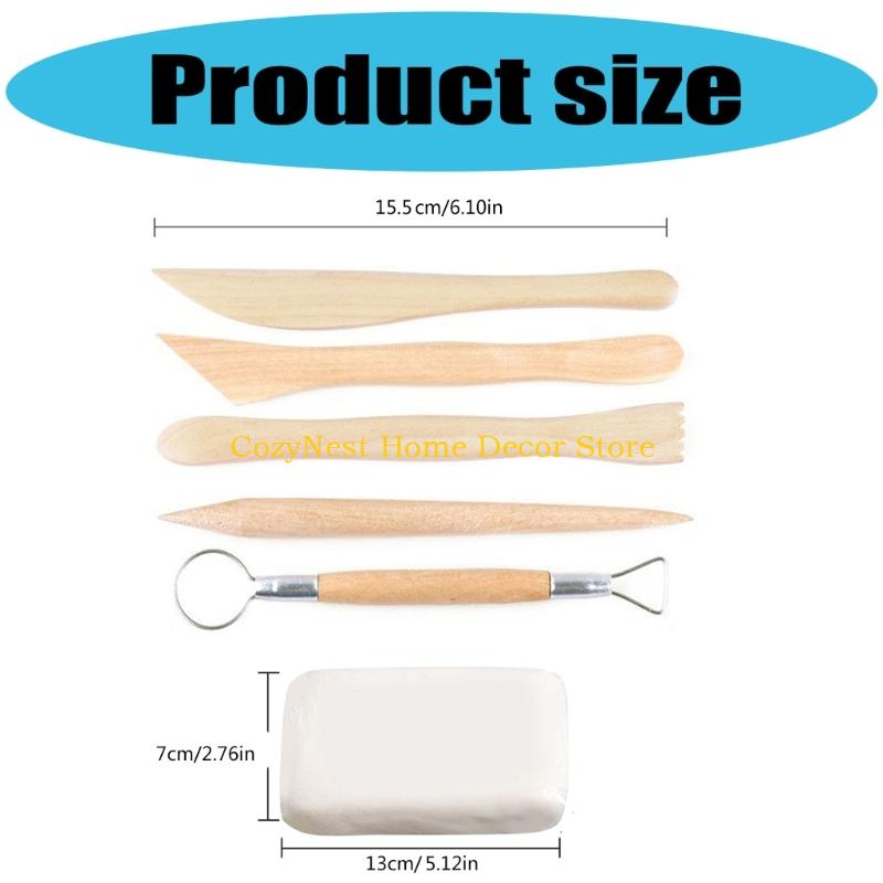 92MF Air Dry Clays Sculpting Set Safe for Kids Crafting Art Project