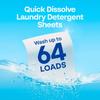 Waschmittelblätter Frischer Duft Umweltfreundlich 32 Stück 64 Ladungen Schnellauflösend Kraftvolle Reinigung Hypoallergen Keine Scharfen