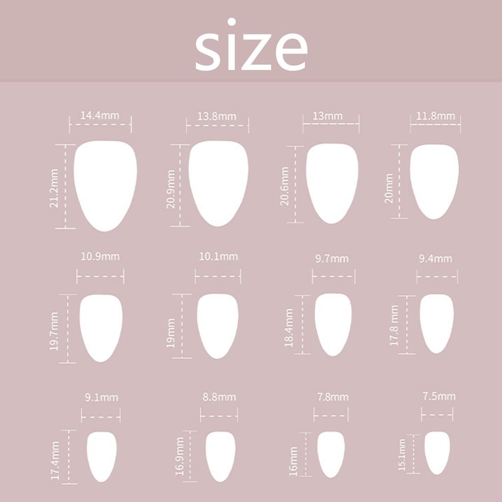 24 Pcs French Tip Stick On Nail Simple False Nail Short Almond Press On Nail Gradient Artificial Nail for Woman