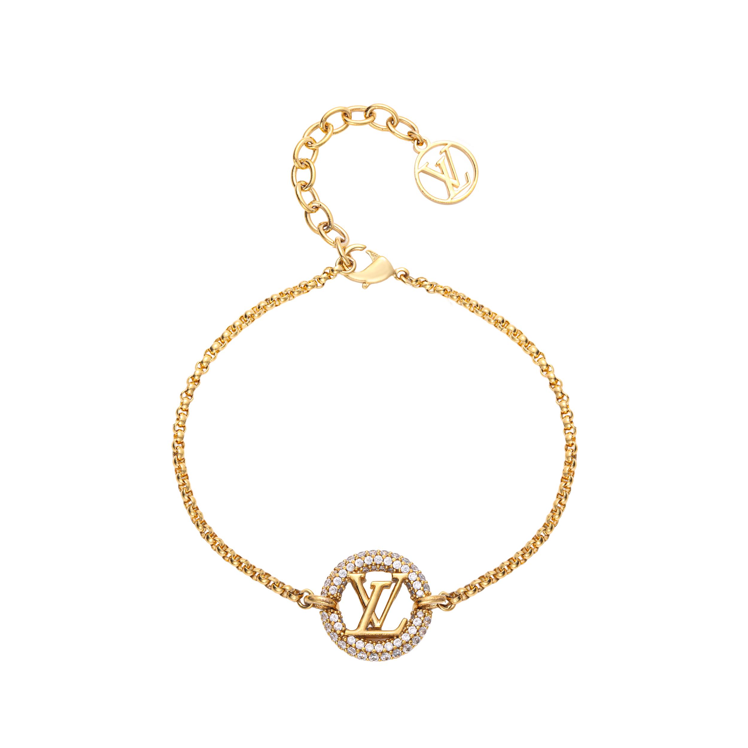 

Louis Vuitton Louise By Night LV Circle Logo Metal Bracelet Women bracelet M00758 Default Packaging