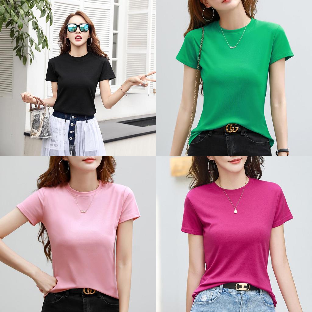 Süßes kurzärmeliges T-Shirt für Damen mit Rundhalsausschnitt und 3D-Muster aus Stoff für den Sommer