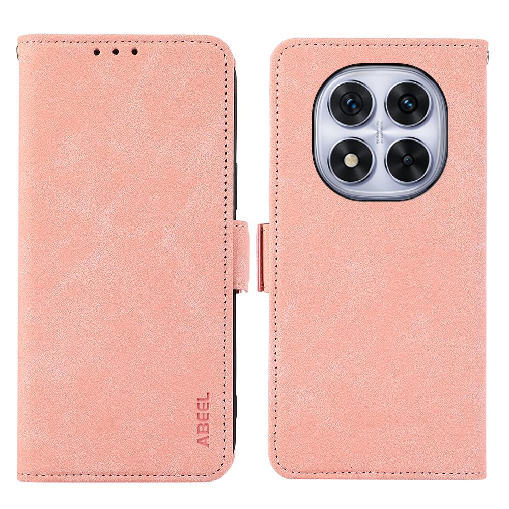 ABEEL For Xiaomi Redmi Note 14 Pro 5G/Poco X7 5G Case PU Leather Folio Stand View RFID Blocking Phone Cover