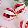 6pcs Plastic Painted Christmas Balls Pendant 6cm Xmas Tree Pendants  Holiday Wedding Party