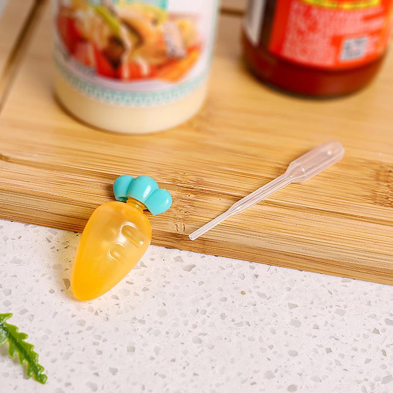 3Pcs Mini Seasoning Sauce Bottle Portable Tomato Ketchup Bottle Salad Dressing Container Pot For Bento Lunch Box Kitchen Jar