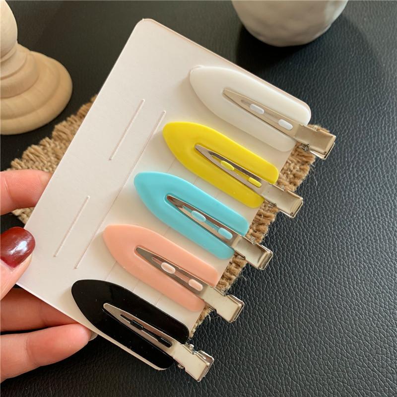5/10pcs Set No Crease Basic Hair Clips for Women And Girls Hair Accessories No Bend Barrettes for Hair Styling