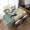 2D Flat 1pc-polyester Tablecloth, Cute Kitten Series Tablecloth, Suitable for Indoor and Outdoor Use, Rectangular Simple Style Tablecloth, Suitable Fo