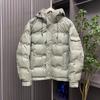 Autumn and Winter New Solid Color Printed Men's Down Jacket Men's Casual All-match Trendy Thick Hooded Men's Jacket