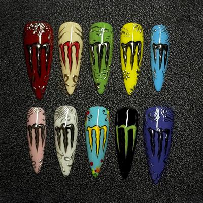 3D Silver‑Plated Dark Ode Halloween Vibe Removable Press‑On Nails, 24Pcs