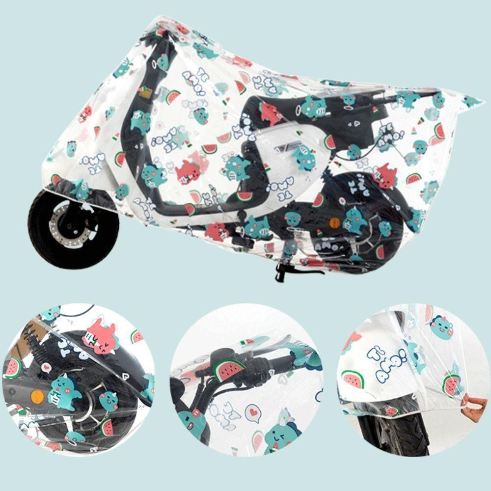 Dustproof Rainproof Bike Protector Cartoon Electric Bicycle Rain Cover  Electric Vehicle