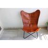 leather Butterfly Chair Set of 2 Premium Vintage Leather living room Lounge