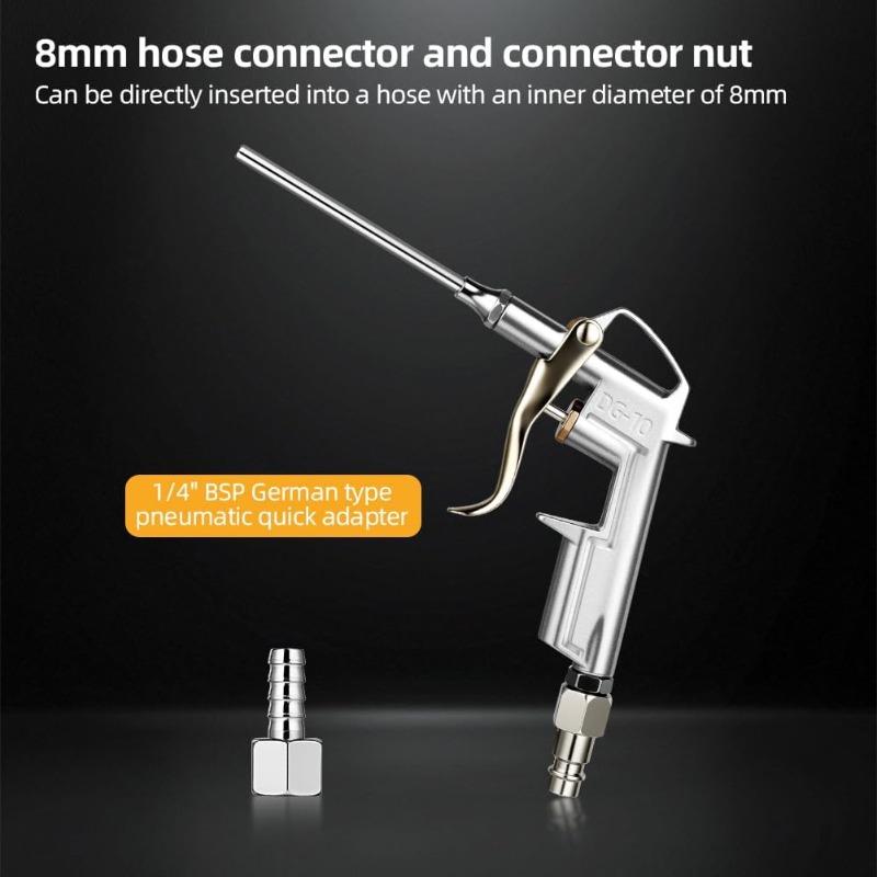Air Blow Gun, Nozzle Duster Blow Gun Cleaner, Air Compressor Accessory Tools Atmosphere Blowing Nozzle Gun, Atmosphere Compressor Quick Connects