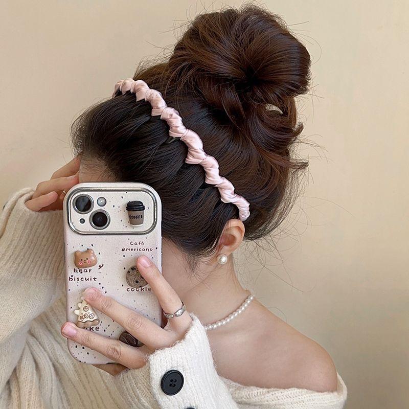 Fashion versatile 2026 new wave headband high skull top headband with teeth anti-skid hairpin for face washing