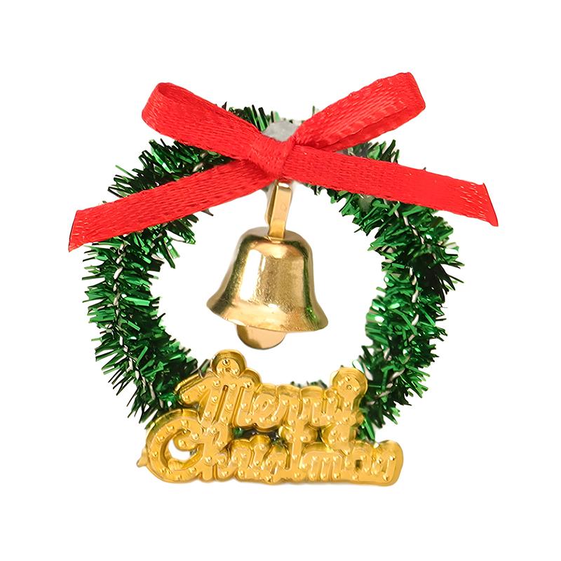 2 Stück Puppenhaus Miniatur Weihnachts-Kranz Baumkränze Hängende Heimdeko-Accessoires Spielzeug Rollenspiel Spielzeug