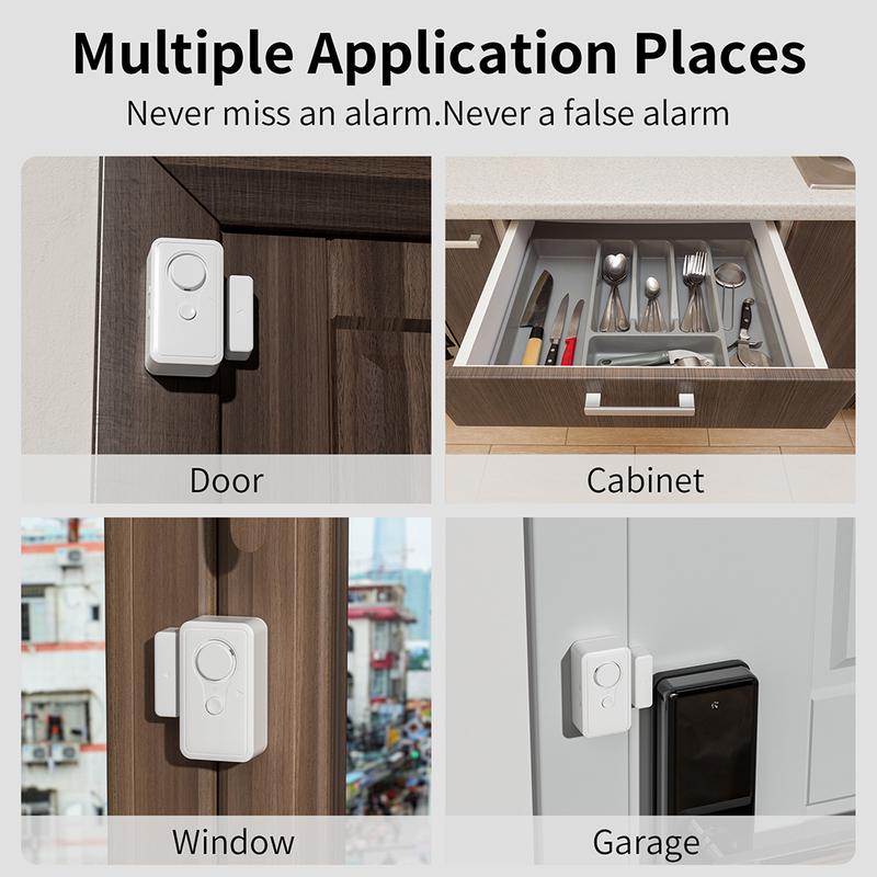Refrigerator Alarm Door Window Burglar Sensor Alarm Door Open Detectors Freezers Close Reminder Security Protection