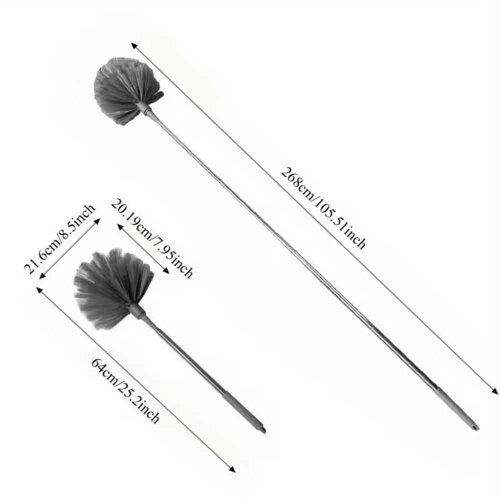 Dense Bristles Cobweb Duster Telescopic Handle High Reach Duster Ceiling Duster Ceiling Cleaning