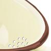 Beige Enameled Kitchen Strainer TONCA 20 Cm