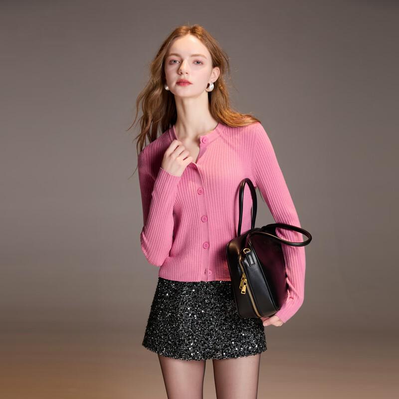Sancai 2025 Winter Slim-Fit Knit Cardigan
