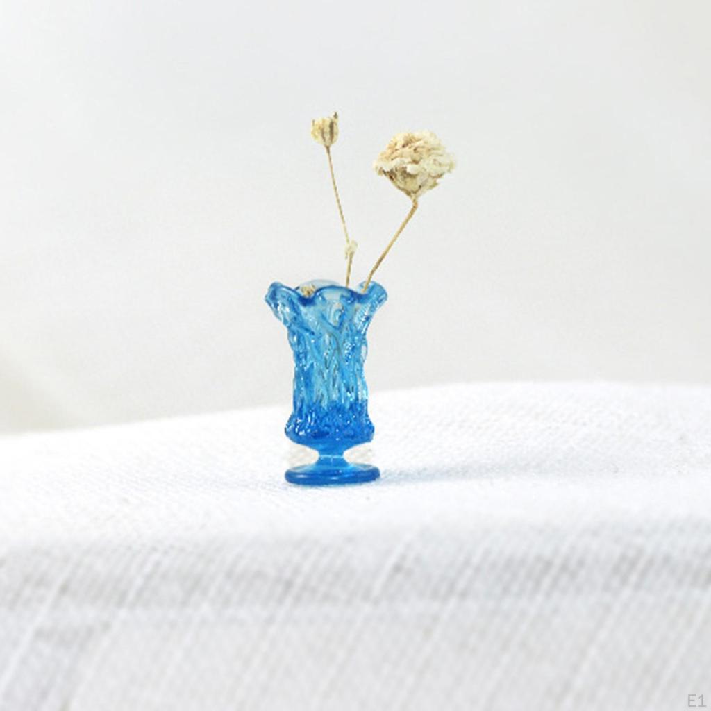 1/12 Scale Dollhouse Miniature Vase Pretend Pot Simulation Life Scene Props Doll Decor