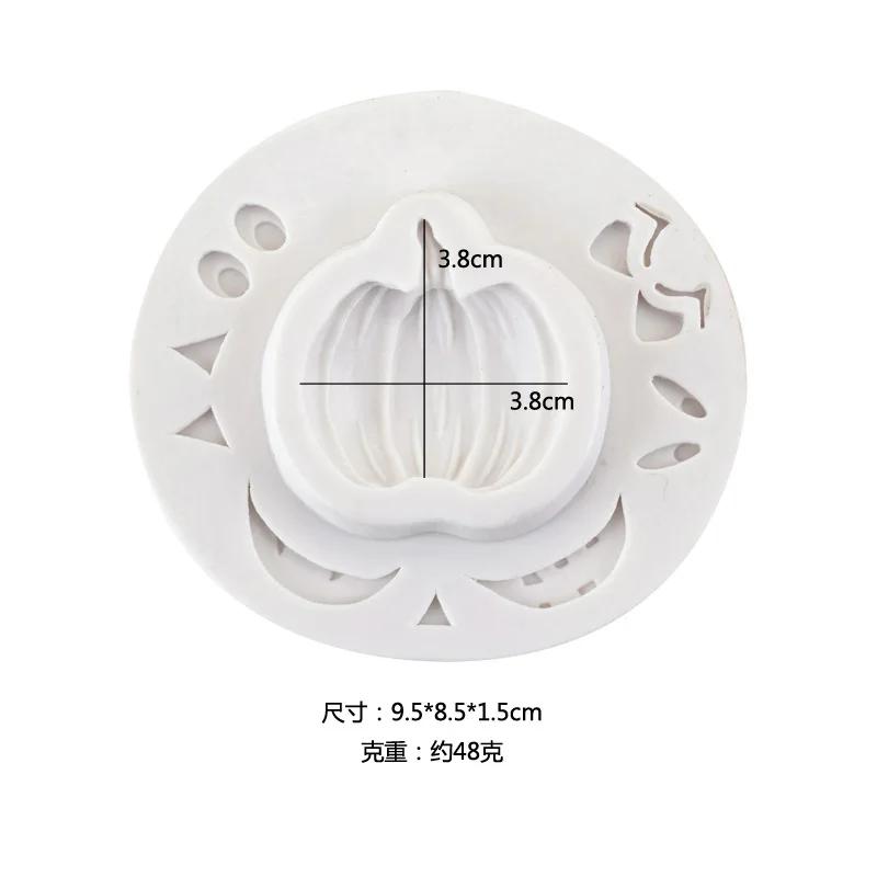 Halloween Pumpkin Silicone Mold Baking Decoration Tool Resin Kitchenware DIY Chocolate Cake Dessert Fondant Moulds