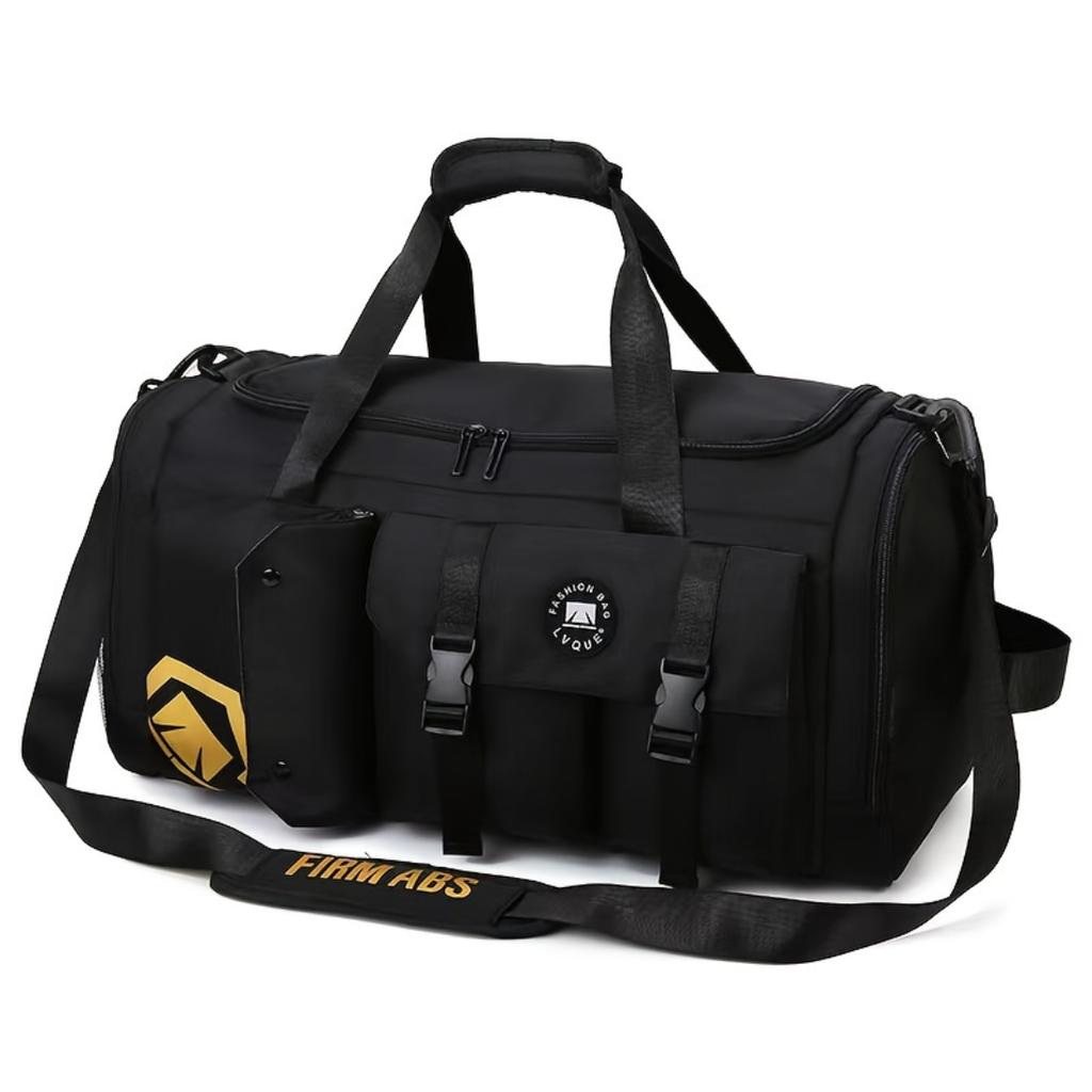 Zaino da viaggio unisex espandibile con spazio nascosto, tracolla a tracolla staccabile, scomparto separato per scarpe e tasche multiple per lavoro e palestra