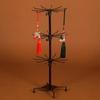 Small 3 Layer Display Stand Rotating Jewelry Organizers for Accessory and Apparel for Retail Shops and Home Organization