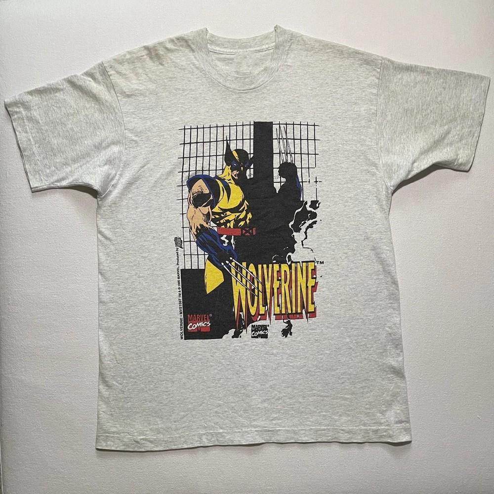НОВАЯ Футболка Росомаха Размеры S-5XL Marvel Comics Супергерой 1995 90-е Редкий Перепечаток Унисекс Футболка M