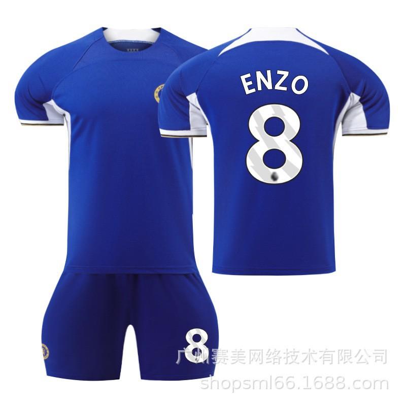 2324 Season Chelsea Home No. 8 Enzo 7 Sterling 6 Silva 10 Mudrik Jersey