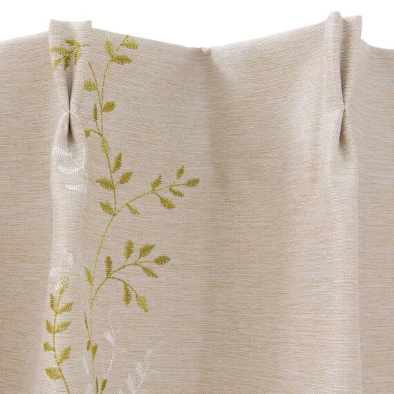 Nitori Elena Blackout Level Set of NITORI 7330408 Curtains, 3, 100x135cm, 2, Yellow-Green,